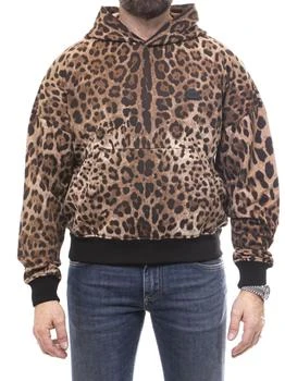 Dolce & Gabbana | Dolce & Gabbana Logo Tag Leopard Printed Hoodie