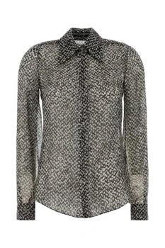 Dolce & Gabbana | Dolce & Gabbana Bouclé Printed Chiffon Shirt