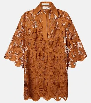 Zimmermann | Coco scalloped lace top