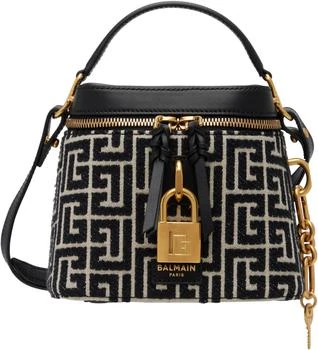Balmain | Beige 
Black Pulse Vanity Monogram Bag