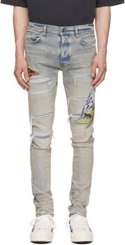 AMIRI | Blue MA Cement Thrasher Skinny Jeans
