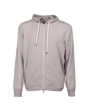 Brunello Cucinelli | Brunello Cucinelli Zip-Up Drawstring Hoodie
