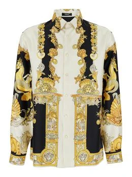Versace | Versace Pattern Printed Long-Sleeved Shirt