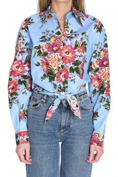 Dolce & Gabbana | Dolce & Gabbana Flower Bouquet-Printed Shirt