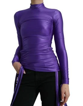 Dolce & Gabbana | Nylon Stretch Slim Long Sleeves Women's Top