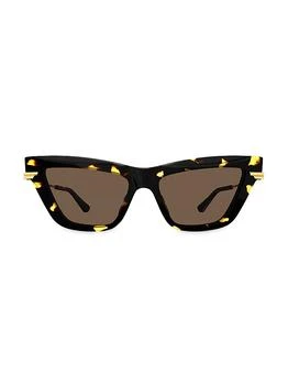 Bottega Veneta | Combi Acetate 54MM Cat-Eye Sunglasses