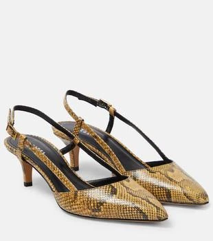 Isabel Marant | Pilia leather slingback pumps