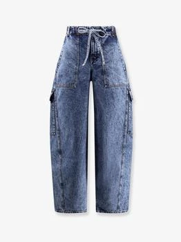 Alaia | Blue denim cargo jeans
