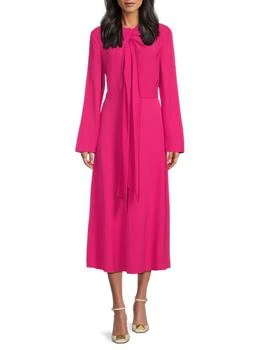 Valentino | Long Sleeve Midi Sheath Dress
