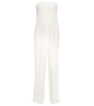 Tom Ford | Paneled bandeau satin jumpsuit