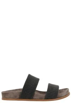 Brunello Cucinelli | Brunello Cucinelli Precious Strap Slides