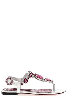Dolce & Gabbana | Dolce & Gabbana Embellished Thong Sandals
