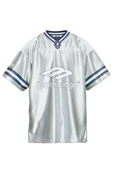 Balenciaga | Balenciaga 3b Football V-Neck Oversized T-Shirt
