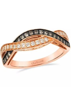 Le Vian | Vanilla Diamond and Chocolate Diamond Ring (0.39 ct. t.w.) in 14K Strawberry Gold