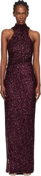 Balmain | Purple Sleeveless Sequin Maxi Dress