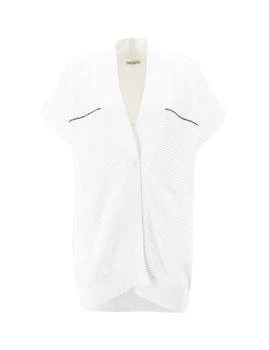 Brunello Cucinelli | Brunello Cucinelli Monili Embellished Knitted Cardigan