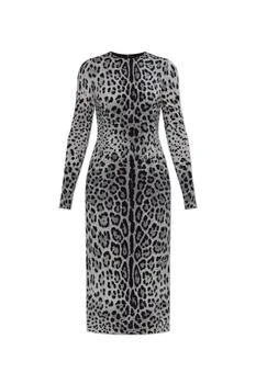 Dolce & Gabbana | Dolce & Gabbana Animal Printed Midi Dress