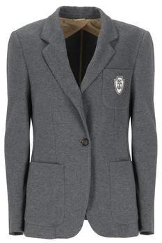 Brunello Cucinelli | Brunello Cucinelli Logo Patch Single-Breasted Blazer