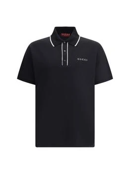Gucci | Gucci Embroidery Piquet Polo Shirt