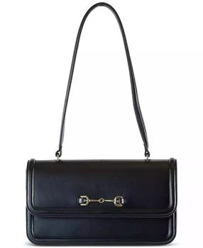 Loraine Embossed Lizard Flap Shoulder Bag
