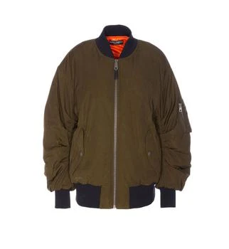 Dolce & Gabbana | Dolce & Gabbana Zip-Up Oversized Bomber Jacket