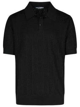 Dolce & Gabbana | Dolce & Gabbana DG Logo Jacquard Knitted Polo Shirt