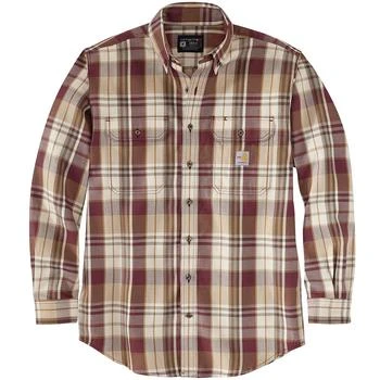Carhartt Men
s Flame Resistant Force Rugged Flex Loose Fit Midweight Twill Plaid Shirt
