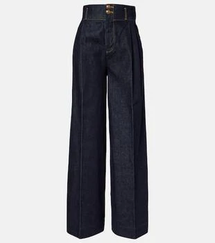 Zimmermann | Hypnotic high-rise wide-leg jeans