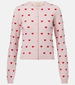Valentino | Jacquard virgin wool cardigan