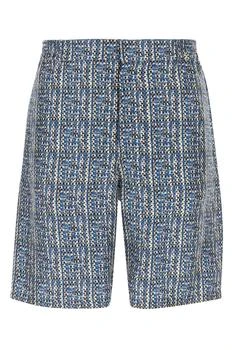 Fendi | Fendi All-Over FF Braided Printed Bermuda Shorts
