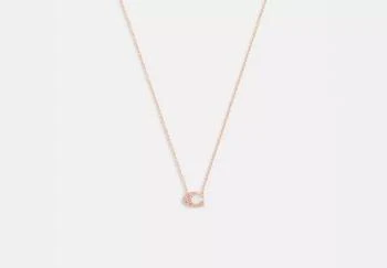 Coach Pave Signature Necklace
