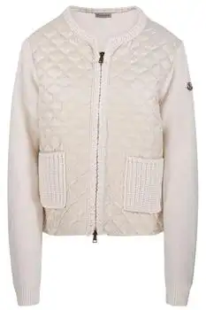 Moncler | Moncler Geometric-Quilted Padded Zip-Up Cardigan