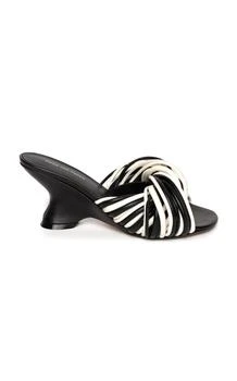 Dries Van Noten | Dries Van Noten Twisted Tubular Leather Mules - Moda Operandi