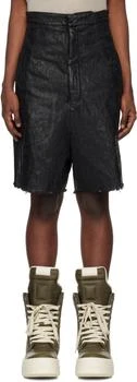 Rick Owens | Black Porterville Megacrust Turbo Denim Shorts