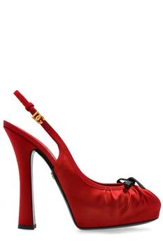 Dolce & Gabbana | Dolce & Gabbana Bow Detailed Satin Pumps