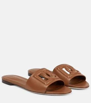 Dolce 
Gabbana | DG leather slides