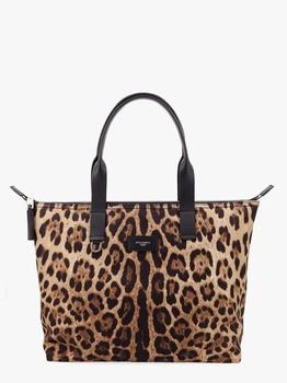 Dolce & Gabbana | Nylon shoulder bag with animalier print