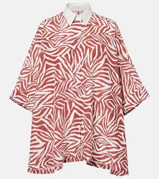 Brunello Cucinelli | Printed cotton and silk shirt