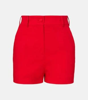 Dolce
Gabbana | High-rise cotton-blend shorts