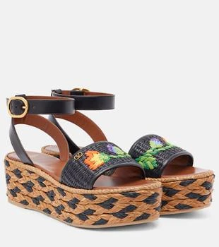 Valentino | Bribri raffia espadrille wedges
