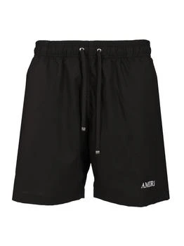 AMIRI | Amiri Drawstring Elastic Waistband Swim Trunks
