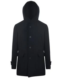 Bottega Marchigiana Hooded Button-Up Coat