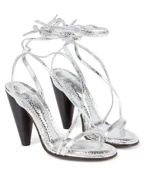 Isabel Marant | Aliza metallic leather sandals