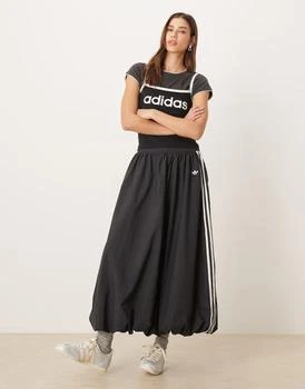 adidas Originals Balloon long skirt in black