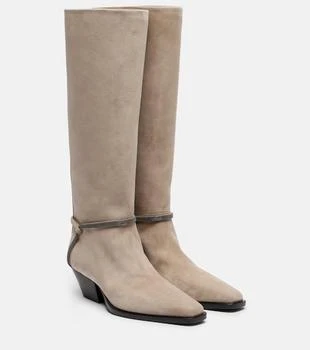 Brunello Cucinelli | Monili suede knee-high boots