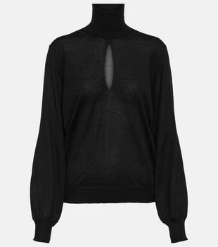 Tom Ford | Cutout cashmere and silk turtleneck sweater