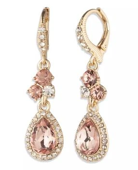 Givenchy Glass Stone Double Drop Earrings
