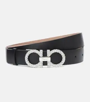 Salvatore Ferragamo | Gancini embellished leather belt