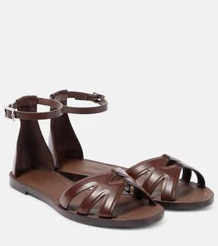 Max Mara | Doublefla leather sandals