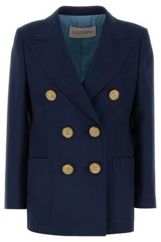 Valentino | Valentino Double-Breasted Straight Hem Blazer